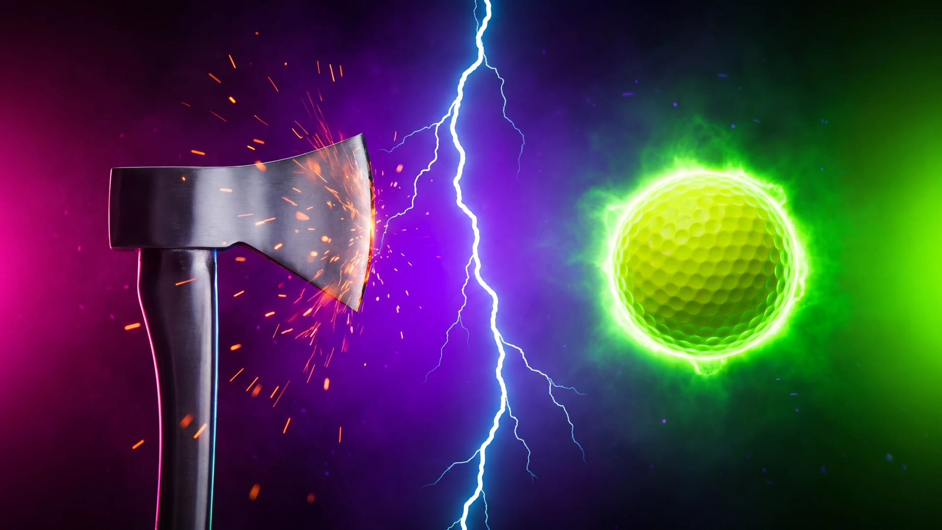 DUO Explozone — Lancer de Hache + Mini-Golf Fluo UV